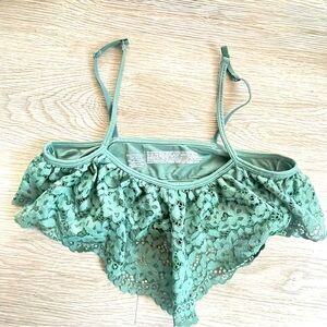 Victoria Secret’s Green Bralette Laced Top Size Large Body by Victoria Secret